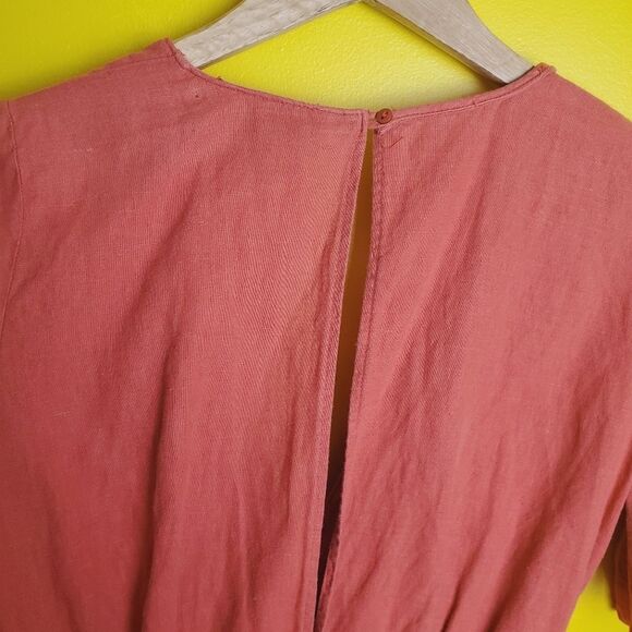 Zara Linen Blend Romper Size Small - Picture 10 of 11